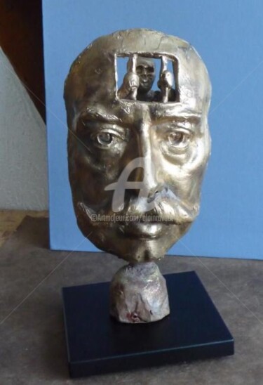 Sculpture intitulée "Le prisonnier (bron…" par Alain Ravaut, Œuvre d'art originale