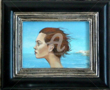 Painting titled "L'air du large" by Alain Ravaut, Original Artwork, Oil