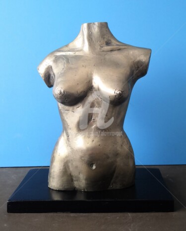 「Maelle  ( la-femme-…」というタイトルの彫刻 Alain Ravautによって, オリジナルのアートワーク, ブロンズ