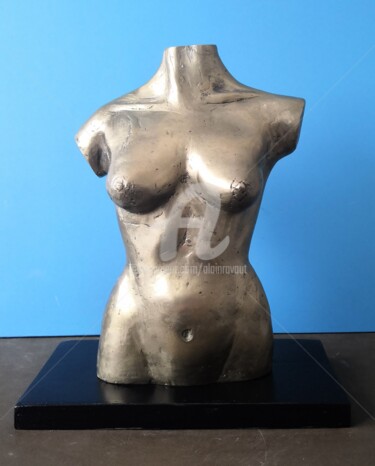 Skulptur mit dem Titel "Maelle  ( la-femme-…" von Alain Ravaut, Original-Kunstwerk, Bronze