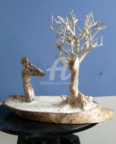 Sculptuur getiteld "Sale temps pour la…" door Alain Ravaut, Origineel Kunstwerk, Metalen