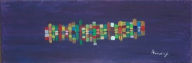 Painting titled "Reflets" by Alainv, Original Artwork