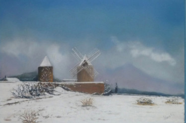 Painting titled "moulin-de-regusse-c…" by Alain Vasselin, Original Artwork