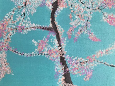 Painting titled "Printemps" by Alamourisca, Original Artwork, Acrylic