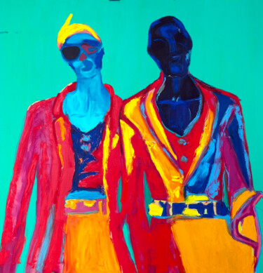Malarstwo zatytułowany „Couples 9” autorstwa Alan Chac, Oryginalna praca, Akryl