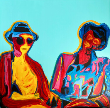 Pintura intitulada "Couple 10" por Alan Chac, Obras de arte originais, Acrílico