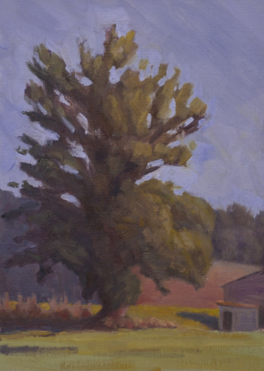 Painting titled "Lake tree study" by Alan Ansell, Original Artwork, Other
