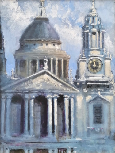 Painting titled "St Paul's upper wes…" by Alan Harris, Original Artwork, Acrylic