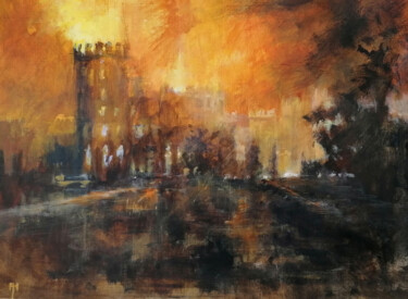 Windsor Inferno Painting titled "Windsor Inferno" by Alan Harris, Original Art, Acrylic