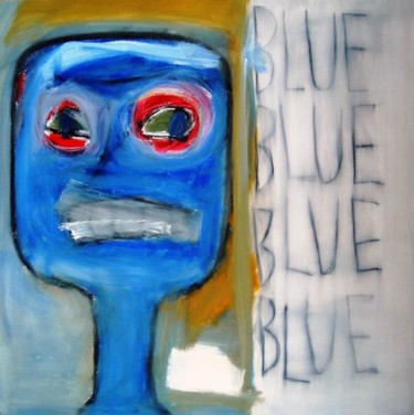 Painting titled "Blue" by Alan Taylor Jeffries, Original Artwork, Oil