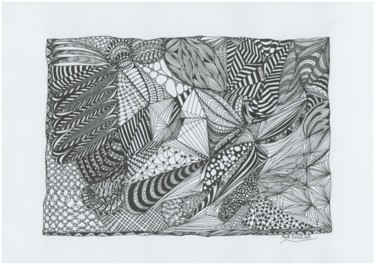 Desenho intitulada "Padrões e Frutos do…" por Ana Alão Colle Marques, Obras de arte originais, Tinta