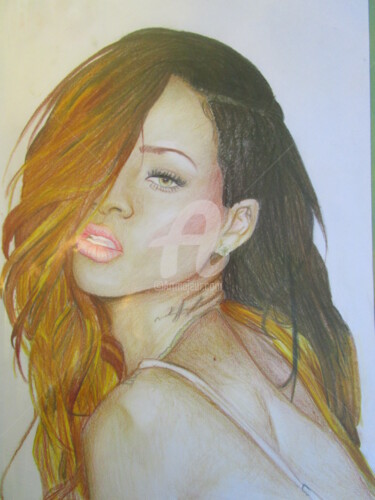 Malarstwo zatytułowany „Rihanna” autorstwa Albamildew, Oryginalna praca