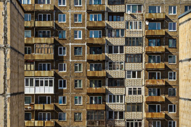 Fotografia intitolato "Zapoliorny facade I…" da Alban Luherne, Opera d'arte originale, Fotografia non manipolata