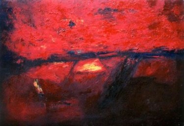 Pittura intitolato "landscape" da Meka Alban, Opera d'arte originale