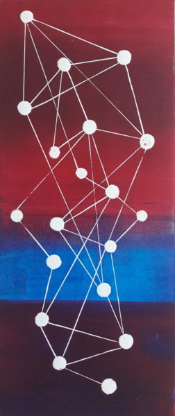 Отпечатки и Гравюры под названием "Molécule de constel…" - Albanne Cannet, Подлинное произведение искусства, Линогравюры