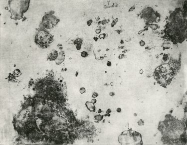 Incisioni, stampe intitolato "White Map I" da Albanne Cannet, Opera d'arte originale, Acquaforte