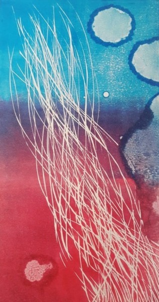 Отпечатки и Гравюры под названием "ADN #2" - Albanne Cannet, Подлинное произведение искусства, Линогравюры