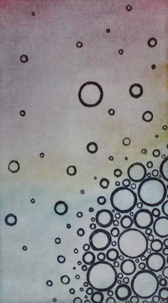 Printmaking titled "Ionisation" by Albanne Cannet, Original Artwork, Etching