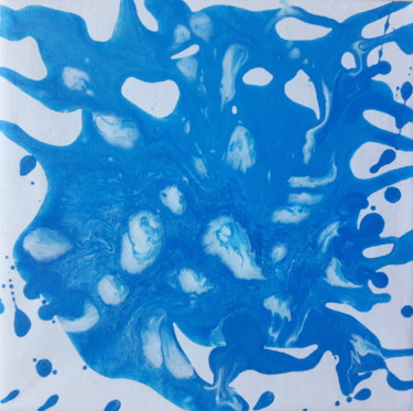 Картина под названием "Calcium" - Albanne Cannet, Подлинное произведение искусства, Акрил Установлен на Деревянная рама для…