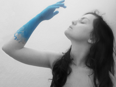 Fotografie getiteld "I feel blue #1" door Albanne Cannet, Origineel Kunstwerk, Digitale fotografie
