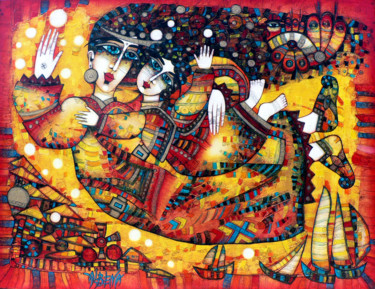 印花与版画 标题为“Mes rêves en hérita…” 由Albena Vatcheva, 原创艺术品, 蒙纳