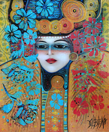 Картина под названием "PICASSO LOVED ME 3" - Albena Vatcheva, Подлинное произведение искусства, Масло Установлен на Деревянн…