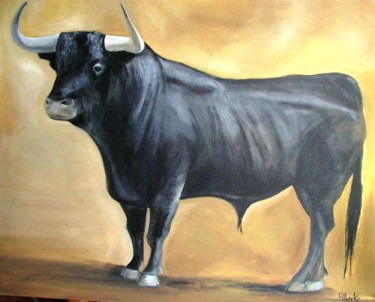 Peinture intitulée "toro antiguo" par Alberka, Œuvre d'art originale