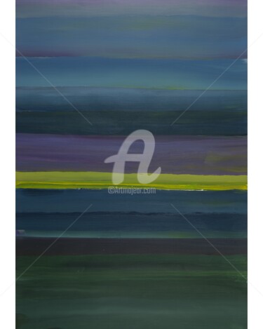 Painting titled "Serie;Horizonte" by Albert Alcol Costa, Original Artwork, Acrylic Mounted on Wood Panel