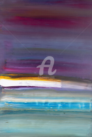 제목이 "Horizons"인 미술작품 Albert Alcol Costa로, 원작, 아크릴 목재 패널에 장착됨