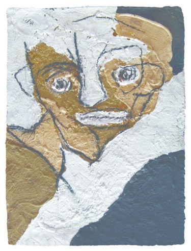 Pintura titulada "Gitano." por Albert Cruells, Obra de arte original, Pigmentos Montado en Cartulina