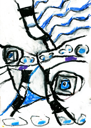 Incisioni, stampe intitolato "Duende 4.  -  Elf 4." da Albert Cruells, Opera d'arte originale, Stampa digitale