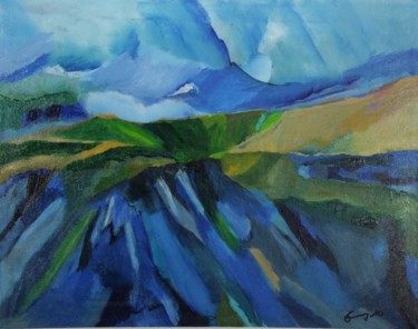 Painting titled "Patagonie" by Albert Enz, Original Artwork