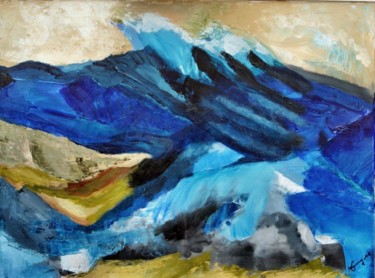 Peinture intitulée "Tsunami" par Albert Enz, Œuvre d'art originale