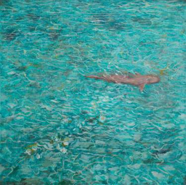 Painting titled "On the Reef" by Albert Safiullin, Original Artwork, Oil