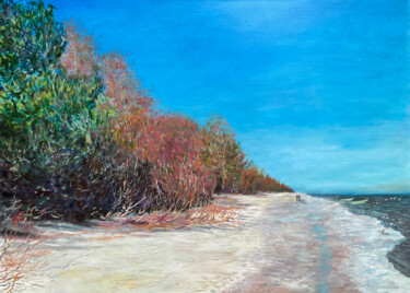 Картина под названием "Spring in the Dunes" - Albert Safiullin, Подлинное произведение искусства, Масло