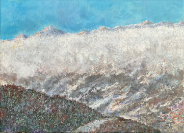 Peinture intitulée "The Mount Chugush (…" par Albert Safiullin, Œuvre d'art originale, Huile