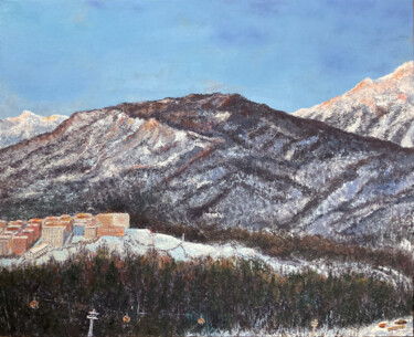 Peinture intitulée "Mountains in Krasna…" par Albert Safiullin, Œuvre d'art originale, Huile