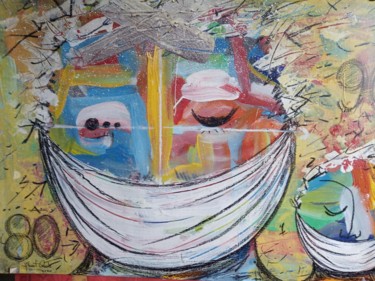 Pintura titulada "Testimonio Coronavi…" por Albert Casals, Obra de arte original, Pigmentos