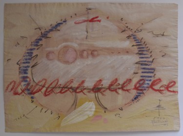 Pintura titulada "Cabeza 5" por Albert Casals, Obra de arte original, Otro