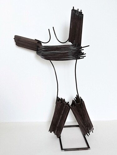 Escultura titulada "The Body - Sketch I…" por Albert Dura, Obra de arte original, Metales