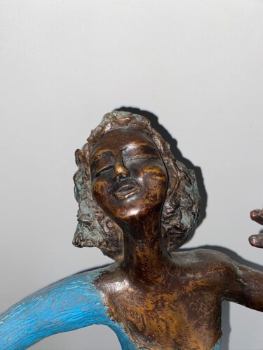 Skulptur mit dem Titel "Il Salto" von Albertini, Original-Kunstwerk, Bronze