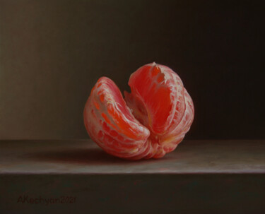 Pintura titulada "Grapefruit" por Albert Kechyan, Obra de arte original, Oleo