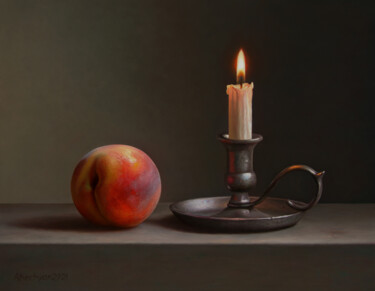Картина под названием "The Light and The F…" - Albert Kechyan, Подлинное произведение искусства, Масло