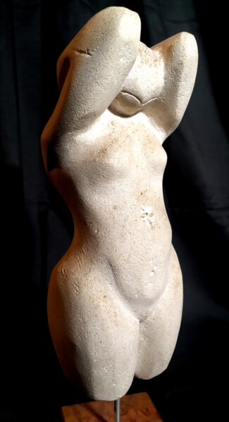 Sculpture titled "Nudo" by Alberto Cabiddu, Original Artwork, Stone