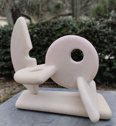 Скульптура под названием "Viaggio" - Alberto Cabiddu, Подлинное произведение искусства, Камень