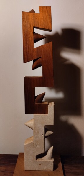 Sculpture titled "Punte" by Alberto Cabiddu, Original Artwork, Wood