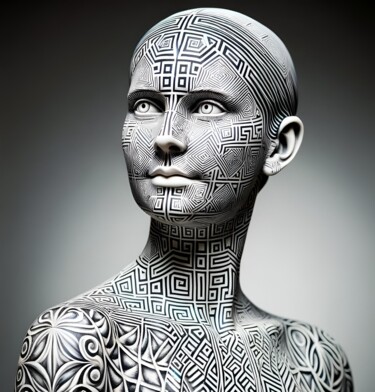 Digital Arts με τίτλο "Enigmatic Engraving…" από Alberto Capitani, Αυθεντικά έργα τέχνης, Εικόνα που δημιουργήθηκε με AI