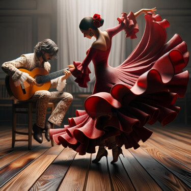 Digital Arts titled "Rhythm and Grace" by Alberto Capitani, Original Artwork, AI generated image