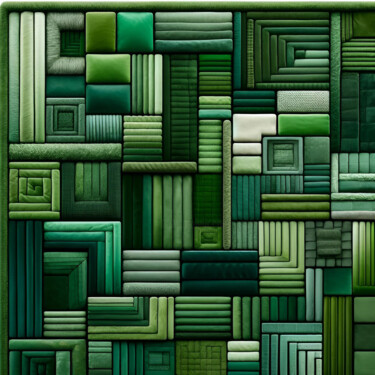 Arte digitale intitolato "Urban Green" da Alberto Capitani, Opera d'arte originale, Immagine generata dall'IA