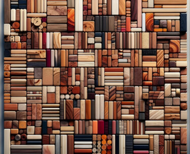 Arte digitale intitolato "A Symphony of Wood:…" da Alberto Capitani, Opera d'arte originale, Immagine generata dall'IA
